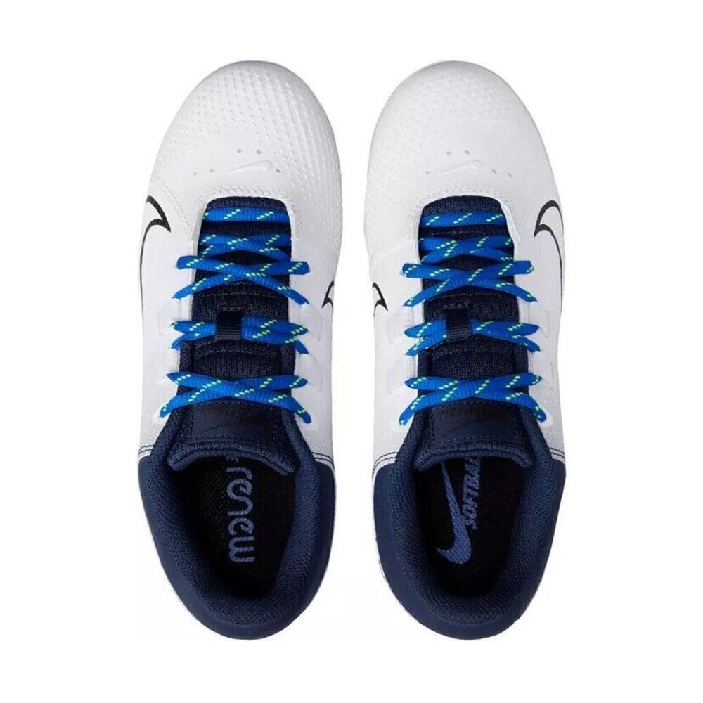 Nike Hyperdiamond 4 Pro Cleats Women’ 8 White Blue Metal Fastpitch Softball NWT - Picture 2 of 10